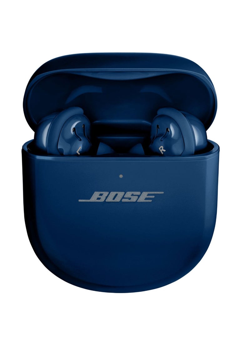 BOSE - QuietComfort Ultra Wireless Noise Cancelling Earbuds, Bluetooth Noise Cancelling Earbuds with Spatial Audio and World-Class Noise Cancellation Lunar Blue - Image 1