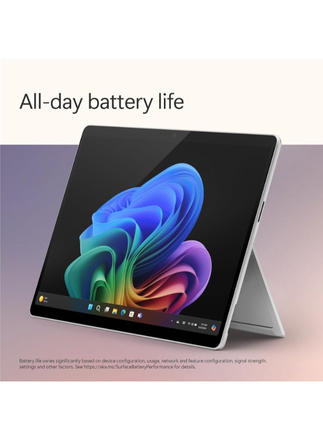 مايكروسوفت Surface Pro 11 Copilot+ PC Laptop With 13-Inch Display, Qualcomm Snapdragon X Elite Processor/32GB RAM/1TB SSD/Qualcomm Adreno Graphics/Windows 11 English Platinum - Image 5