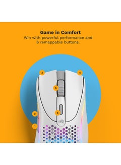 جلوريوس ماوس الألعاب اللاسلكي Glorious Gaming Model D 2 RGB - أبيض غير لامع  - Image 5