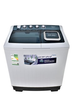 مديا Midea Twin Tub Washing Machine,10KG, (Black Cover) 800 W TW100ADN(B) White 