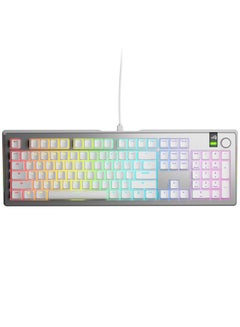 جلوريوس GMMK 3 PRO Gaming Keyboard - 100% Full Size, Modular Aluminum, Hot-Swappable MX, Sound Dampening, Custom Keycaps (Silver)  - Image 2