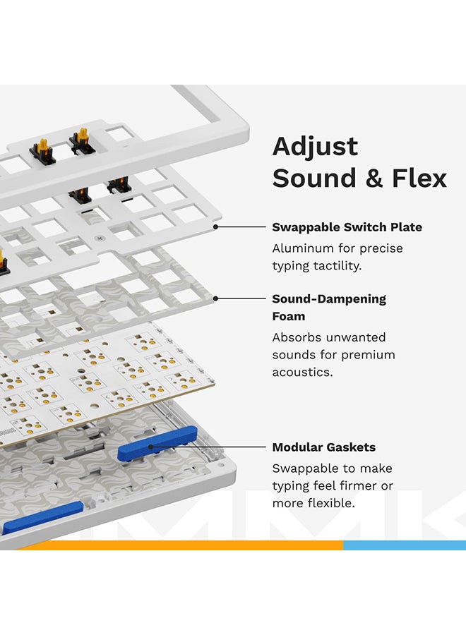 Glorious GMMK 3 PRO Gaming Keyboard - 100% Full Size, Modular Aluminum, Hot-Swappable MX, Sound Dampening, Custom Keycaps (Black) - Image 4