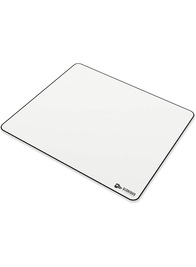 Glorious Glorious XL Heavy Gaming Mouse Mat/Pad - 5mm Thick, Stitched Edges, White Cloth Mousepad | 16"x18" (GW-HXL)  - Image 2