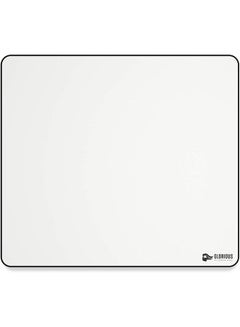 Glorious Glorious XL Heavy Gaming Mouse Mat/Pad - 5mm Thick, Stitched Edges, White Cloth Mousepad | 16"x18" (GW-HXL)  - Image 1
