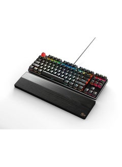 جلوريوس Gaming Wooden Wrist Rest - TENKEYLESS (TKL) - Onyx/Black - Mechanical Keyboards Wood Ergonomic Palm Rest (GV-87-DARK)  - Image 2