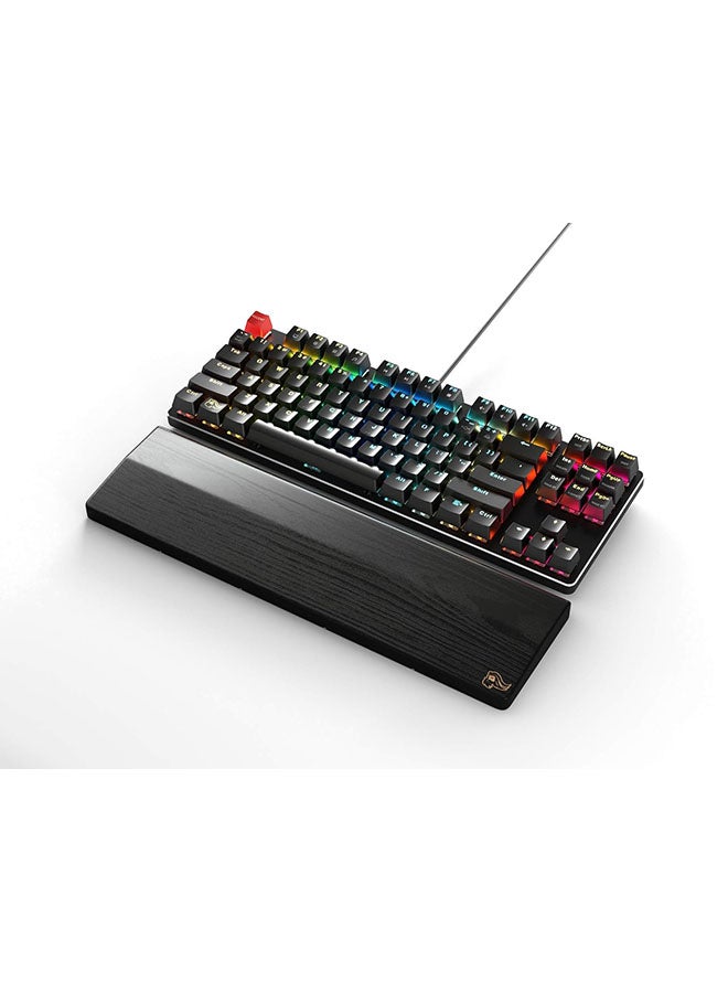Glorious Gaming Wooden Wrist Rest - Tenkeyless (Tkl) - Onyx/Black - Mechanical Keyboards Wood Ergonomic Palm Rest (Gv-87-Dark)  - Image 2