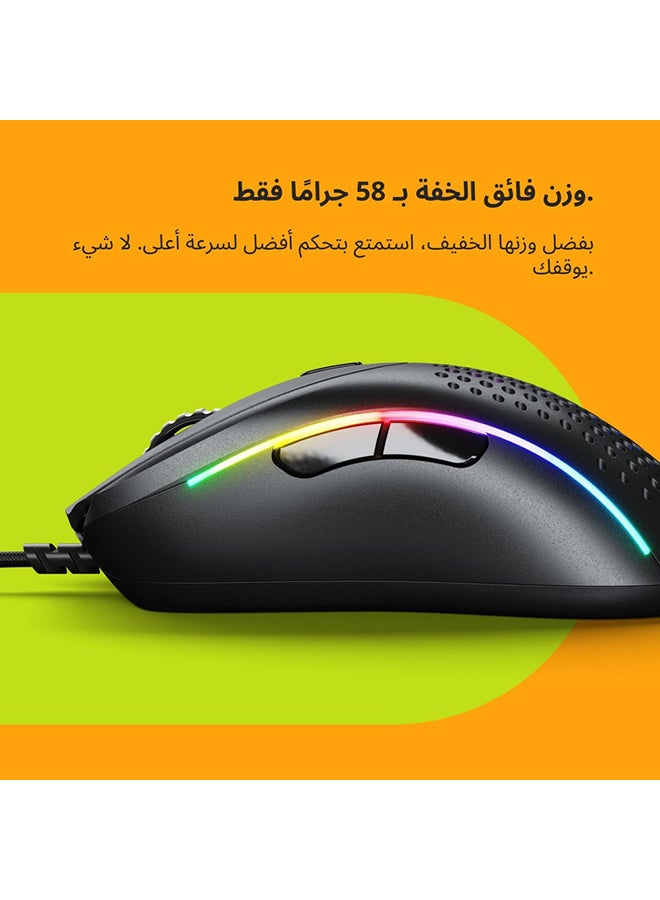 Model D 2 Wired Optical Rgb Gaming Mouse With 6 Programmable Buttons - Matte Black