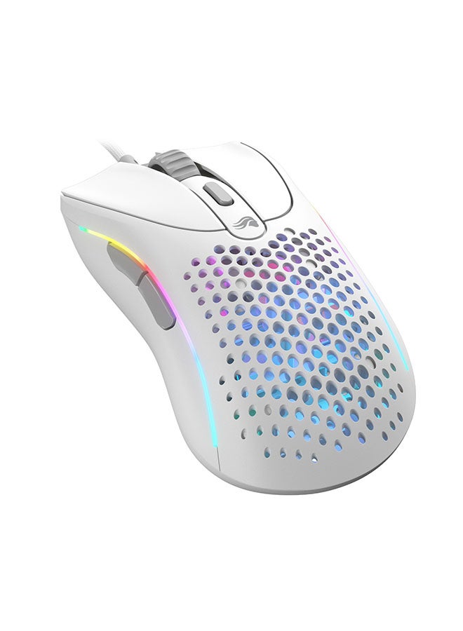 جلوريوس - Gaming Model D 2 RGB Wired Gaming Mouse - Matte White - Image 1