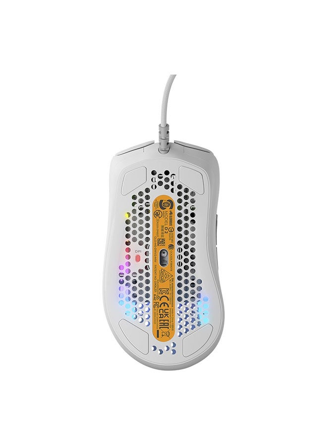 جلوريوس - Gaming Model D 2 RGB Wired Gaming Mouse - Matte White - Image 1