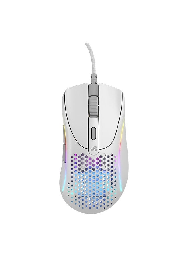 جلوريوس - Gaming Model D 2 RGB Wired Gaming Mouse - Matte White - Image 1