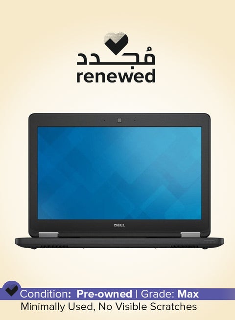 Renewed - Latitude E5250 With 12.5-Inch Display,Core i3 i3-3120M/5th Gen/Dual Core/4GB RAM/500GB HHD/Intel HD Graphics/Windows 10 English Black