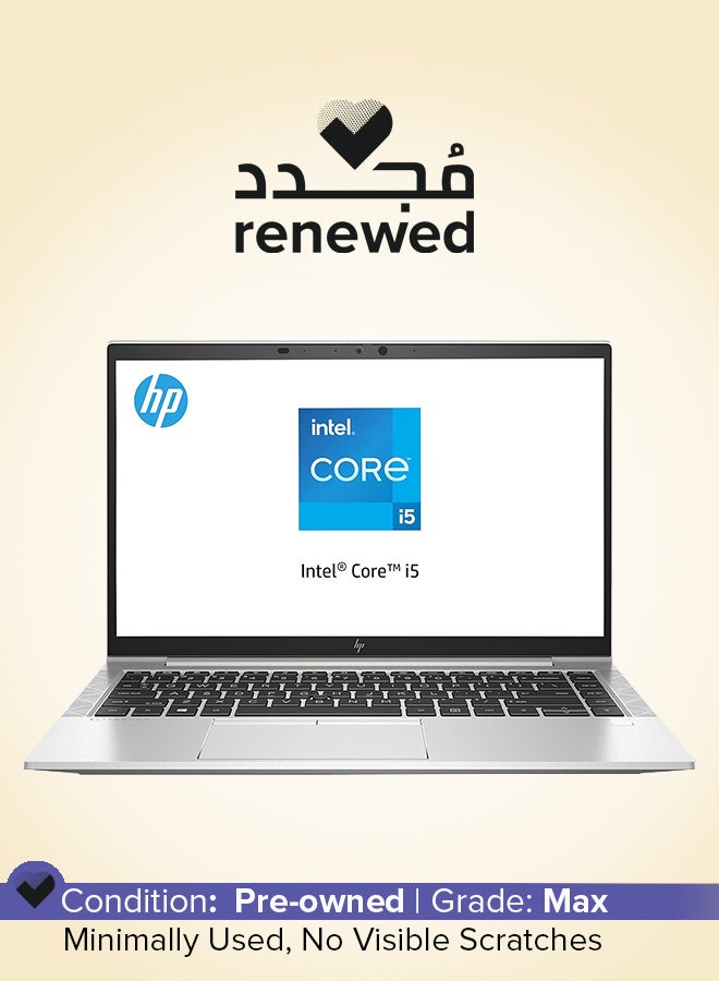 HP Renewed - EliteBook 840 G8 With 14-Inch FHD Display,Intel Core i7/11th Gen/Quad Core/16GB RAM/512GB SSD/Intel Iris/Iris Plus Graphics/Windows 10 Pro English Silver - Image 1