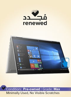 Renewed - EliteBook x360 1030 G3 With 13.3-Inch Touchscreen Display,Intel Core i7/8th Gen/Quad Core/16GB RAM 512GB SSD/Intel UHD Graphics/Windows 10 Pro English Silver