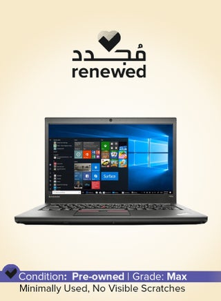 Renewed - ThinkPad T450s With 14-Inch FHD Display,Intel Core i7-5600U/5th Gen/Dual Core/4GB RAM/256GB SSD/Intel HD Graphics/Windows 10 Pro English Black - pnsku/N70112080V/45/_/1726610032/7a87634e-5805-4833-9a70-d99bec0deafa