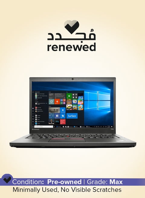 Renewed - ThinkPad T450s With 14-Inch FHD Display,Intel Core i7-5600U/5th Gen/Dual Core/4GB RAM/256GB SSD/Intel HD Graphics/Windows 10 Pro English Black