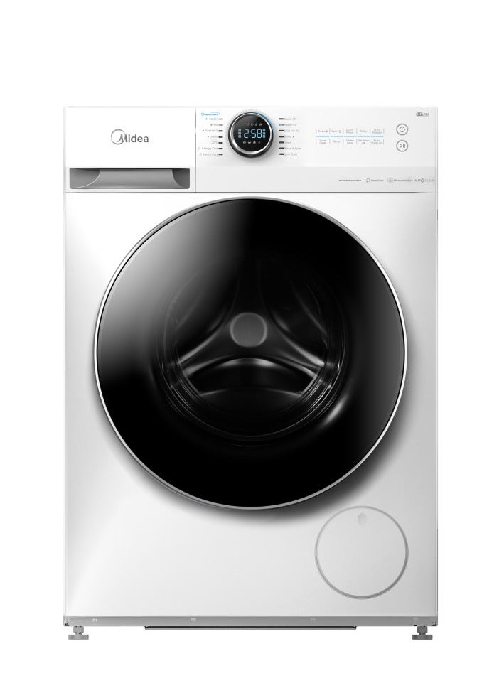 مديا - Midea Front Load Automatic Washing Machine, 12 kg, Wi-Fi, 900 W MF200W120W/W-SA White - Image 1