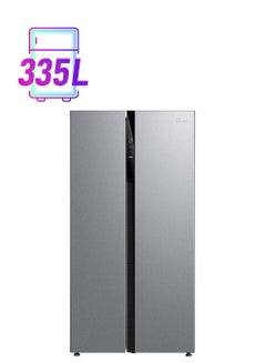 مديا Side By Side Refrigerator, 510L 18.0Cu.Ft,  Inverter, 360 kW MDRS710FGU50D Silver  - Image 1