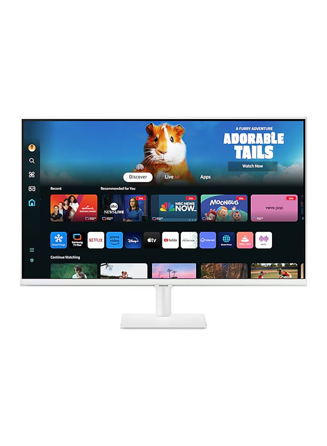 Samsung - 27 inch M5 M50D Smart Monitor, FHD, 60Hz Refresh Rate, 4ms (GtG) Response Time, Wi-Fi & Bluetooth Connectivity, Built-In Speakers, HDR10, 1B Color Support| LS27DM501EMXUE White - Image 1