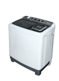مديا Midea Twin Tub Washing Machine,14Kg, 10 KG Drying, (Black Cover) 900 W TW140ADN(B) White 