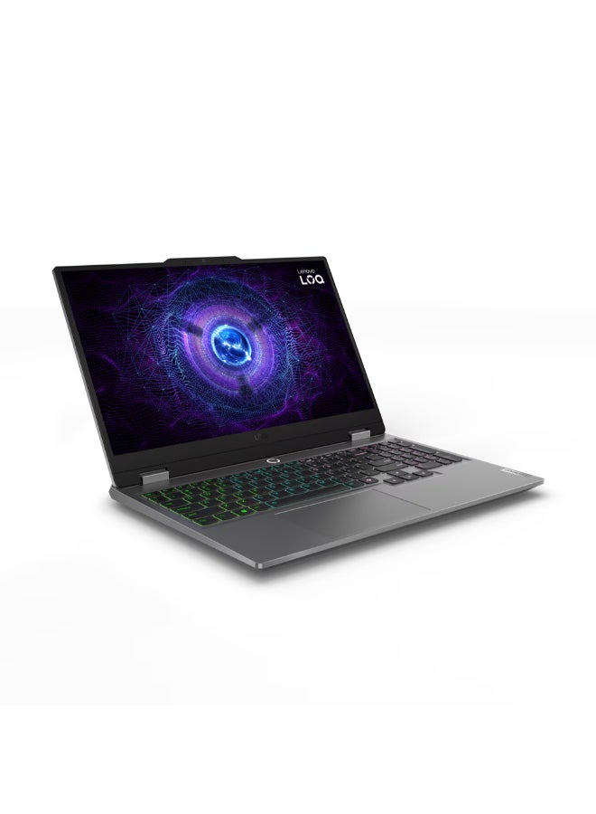 Lenovo - LOQ 15IAX9 Gaming Laptop With 15.6-Inch Full HD (1920x1080) 144Hz Display, Core i5-12450HX Processor/12GB RAM/512GB SSD/4GB NVIDIA GeForce RTX 2050 Graphics Card/Windows 11 Arabic Luna Grey - Image 1
