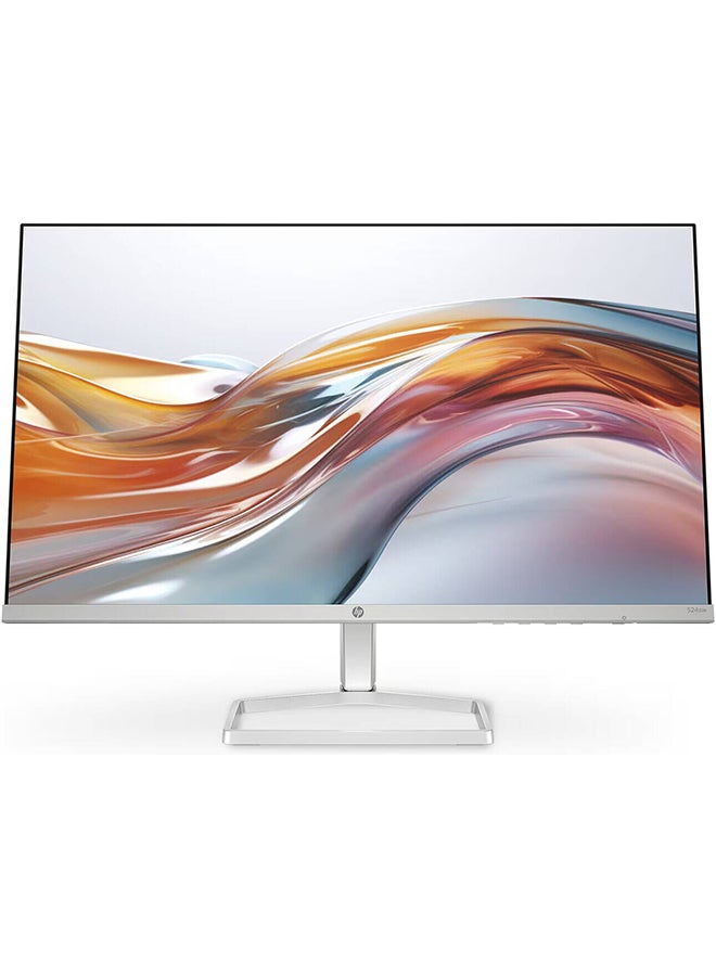 HP - Series 5 524SW Monitor, 24" FHD IPS Display, 100Hz Refresh Rate, 5ms (GtG with Overdrive) Response Time, Tilt Adjustable, 3-Sided Micro-Edge Bezel, 16.7m White/Silver - Image 1
