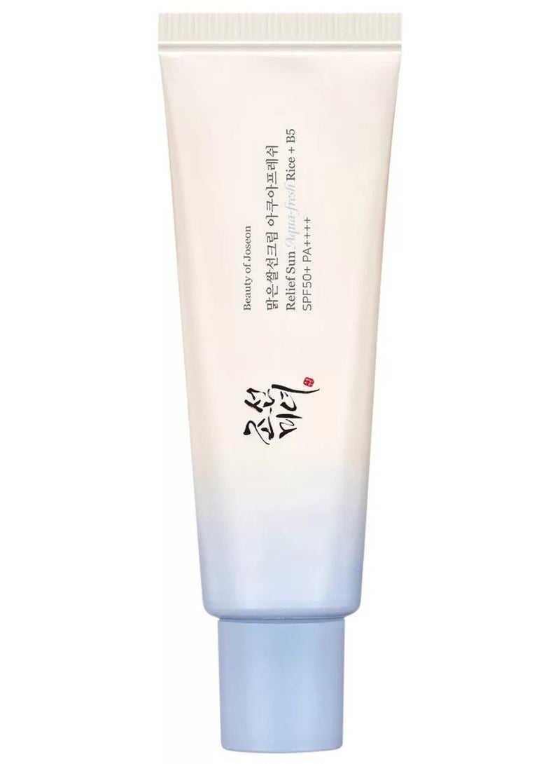 Beauty of Joseon Relief Sun Aqua Fresh (Rice + B5) (SPF50+ PA++++) 50ml - Image 1