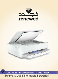 HP Renewed - DeskJet Plus Ink Advantage 6075 Printer White  - Image 1