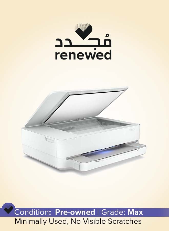 HP Renewed - DeskJet Plus Ink Advantage 6075 Printer White  - Image 1