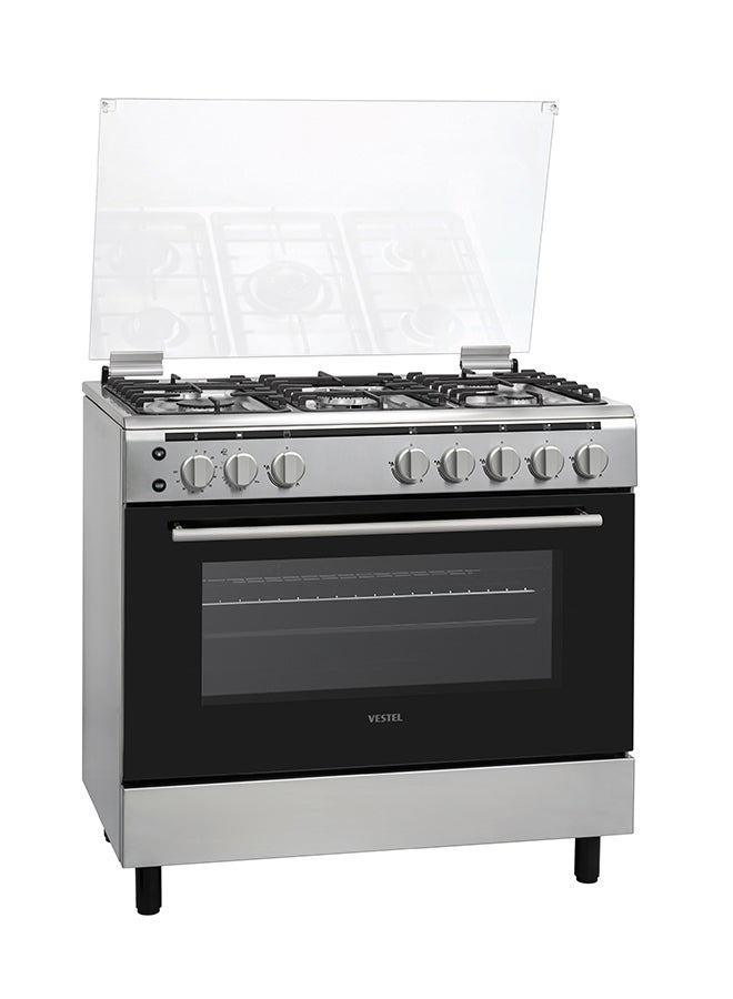 VESTEL Vestel Gas Oven 60x90, Heavy Grate FG9P5086NX FG9P5086NX Sliver - Image 1