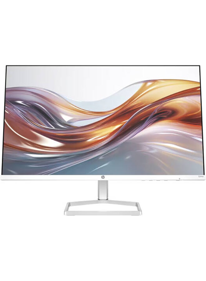HP - Series 5 524SA Monitor, 24" FHD IPS Display, 100Hz Refresh Rate, 5ms (GtG with Overdrive), Tilt Adjustable, Built-In 2x 2W Speaker, Micro Edge On 3 Sides, 16.7m White/Silver - Image 1