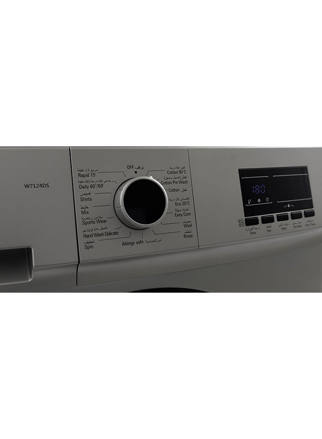 Vestel Front Loading Washing Machine, 7 kg, Turkish, Silver W7124DS W7124DS Sliver - Image 5