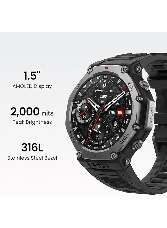 أمازفيت - T-Rex 3 Premium Outdoor Gps Smartwatch Lava Orange - Image 1