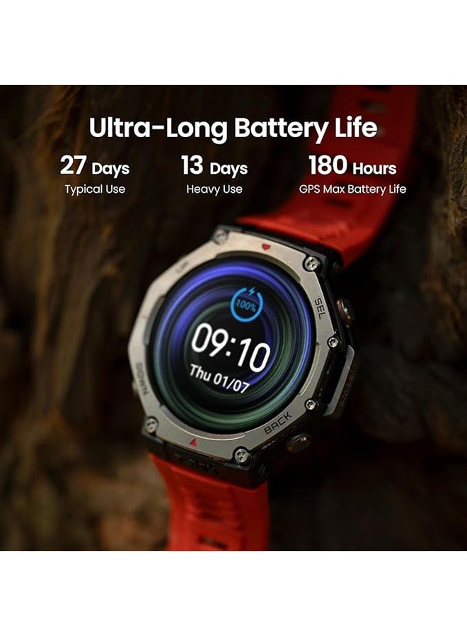 أمازفيت - T-Rex 3 Premium Outdoor Gps Smartwatch Lava Orange - Image 1