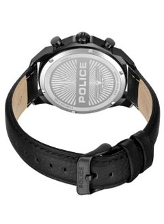 POLICE Men's Rangy Watch With Black Leather Strap 44 Mm 5 Atm  - Image 4