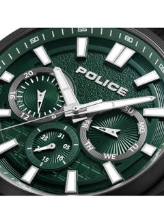 POLICE Men's Rangy Watch With Black Leather Strap 44 Mm 5 Atm  - Image 3
