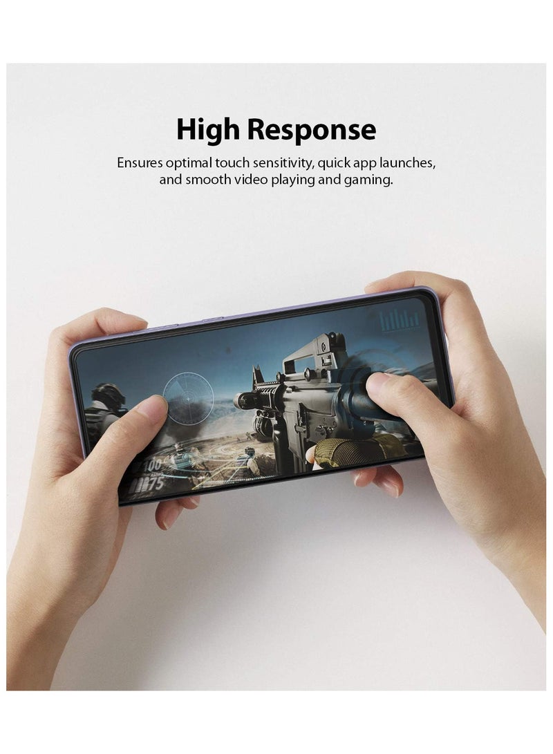Ringke Ringke Full Coverage Tempered Glass Screen Protector Compatible with Samsung Galaxy A52 /A52 5G /A52s 5G Premium Glass Film Protection Clear  - Image 2