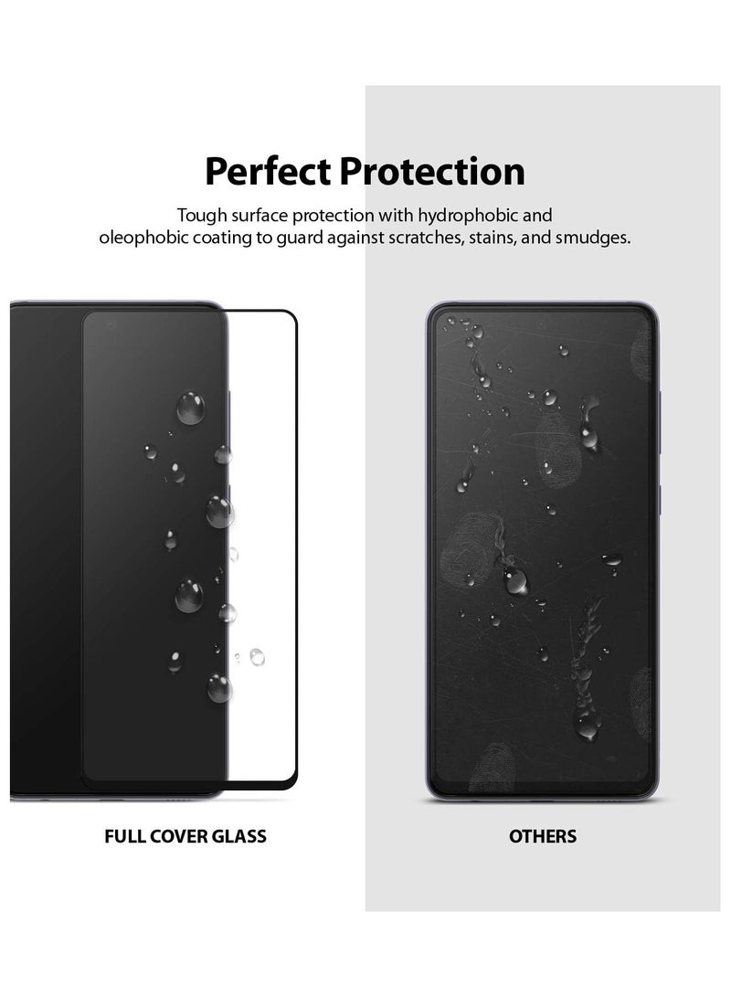 Ringke Ringke Full Coverage Tempered Glass Screen Protector Compatible with Samsung Galaxy A52 /A52 5G /A52s 5G Premium Glass Film Protection Clear  - Image 3