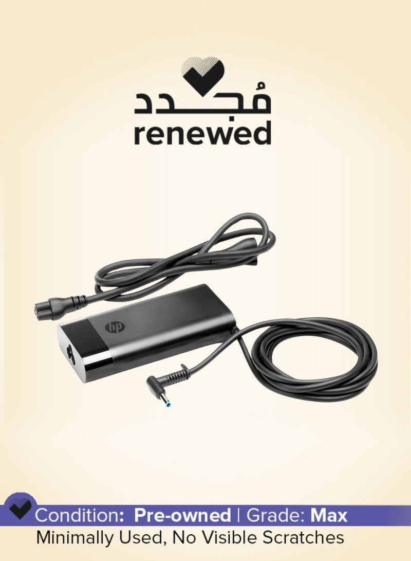HP - 150W Slim Smart 4.5mm Blue Pin AC Adapter Black - Image 1