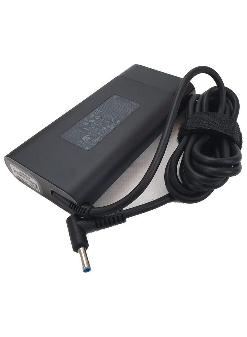 HP - 150W Slim Smart 4.5mm Blue Pin AC Adapter Black - Image 1