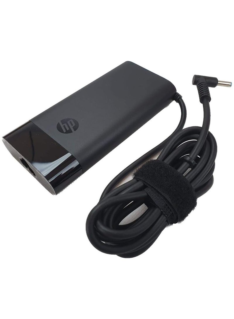 HP - 150W Slim Smart 4.5mm Blue Pin AC Adapter Black - Image 1