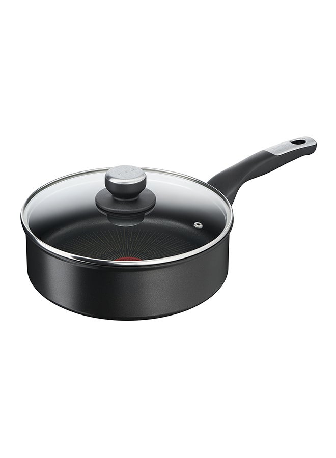 تيفال TEFAL قدر صلصة | UNLIMITED قدر صلصة 24 سم + غطاء | مقاومة للخدش | طلاء غير لاصق آمن 100% | مؤشر Thermo signal™ | تحمير مثالي | صنع في فرنسا | متوافق مع الحث | ضمان لمدة سنتين | G2553202 24 cmسم  - Image 3