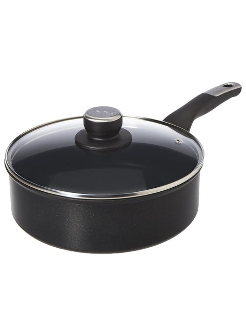 TEFAL قدر صلصة | UNLIMITED قدر صلصة 24 سم + غطاء | مقاومة للخدش | طلاء غير لاصق آمن 100% | مؤشر Thermo signal™ | تحمير مثالي | صنع في فرنسا | متوافق مع الحث | ضمان لمدة سنتين | G2553202 24 cmسم