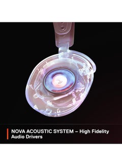 ستيل سيريز Arctis Nova 7 Dragon Edition Gaming Headset - 40mm Neodymium Drivers, 38 Hours Battery Life, 2.4GHz Quantum 2.0 Wireless + Bluetooth, 360° Spatial Audio, ClearCast Gen 2 Noise Cancelling Mic, ChatMix Dial (PC), USB-C Fast Charging, Retractable Boom Mic, Multi-Platform Compatibility (PC, PS5, PS4, Switch, Steam Deck, Mobile, Oculus Quest 2) | 61557  - Image 4
