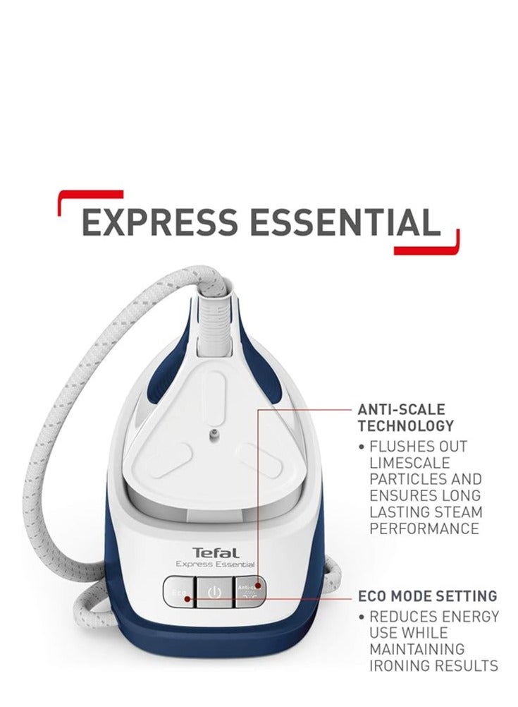 Tefal Steam Generator Iron, Express Essential 1.4 L 2200 W SV6116 White - Image 2