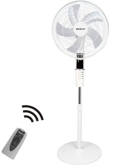 REBUNE 16-Inch Stand Fan 60 W RE-16-007 White  - Image 1
