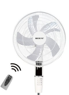 REBUNE 16-Inch Stand Fan 60 W RE-16-007 White  - Image 2