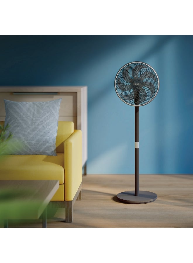 Philips - 42W 3000-Series High-Quality Pedestal Fan Black 125 x 37.2 x 40 cm CX3550/01 42 W CX3550/01 Black - Image 1