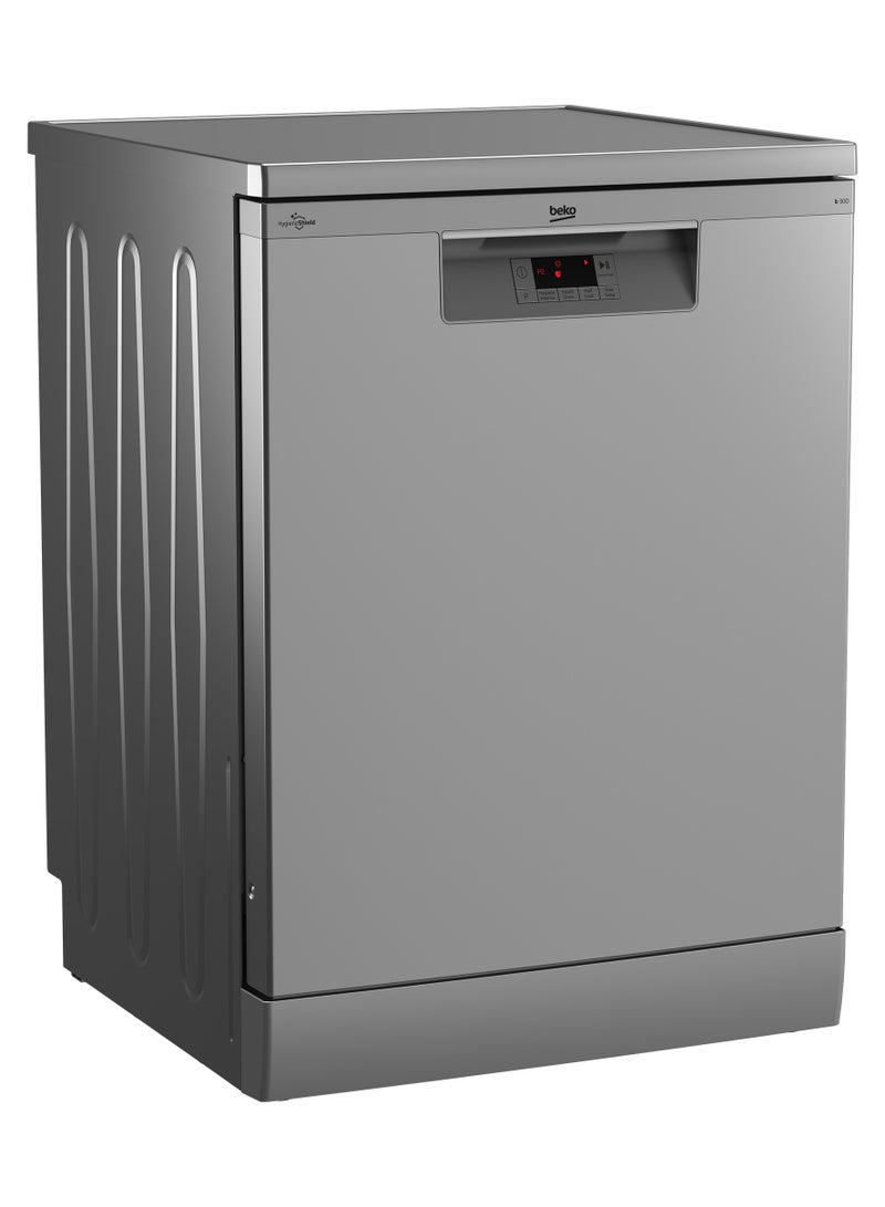 بيكو - Dish Washer 60cm 14 Setts Steam Gloss Hygiene Intense 5 Programs - Silver BDFN15421S BDFN15421S silver - Image 1
