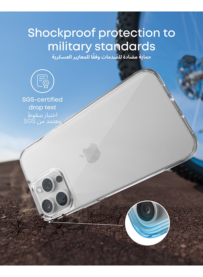Clear Phone Case Cover for iPhone 15 Pro, Anti-Yellowing, Ultra-Slim and Durable Protective Cover, Compatible with Wireless Charging, iPhone 15 Pro Shockproof Clear Case Clear