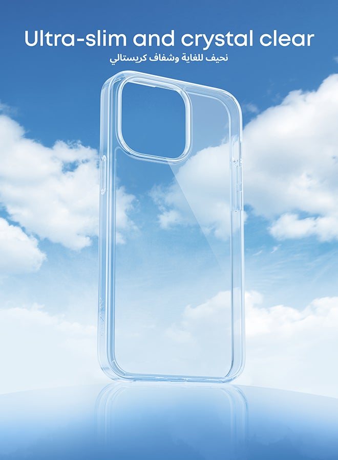 Clear Phone Case Cover for iPhone 15 Pro, Anti-Yellowing, Ultra-Slim and Durable Protective Cover, Compatible with Wireless Charging, iPhone 15 Pro Shockproof Clear Case Clear